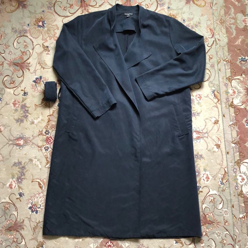 American Apparel Lightweight Vegan Silk Dylan Trench - Picture 6 of 13